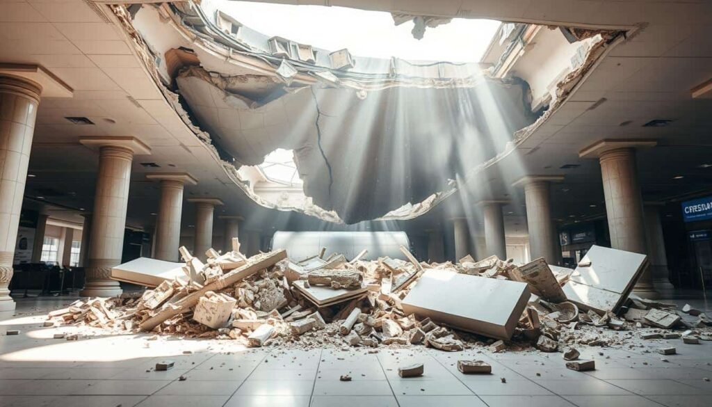 Palma Flughafen Decke eingestürzt